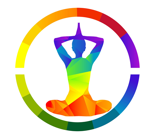 Woman practicing yoga outdoors